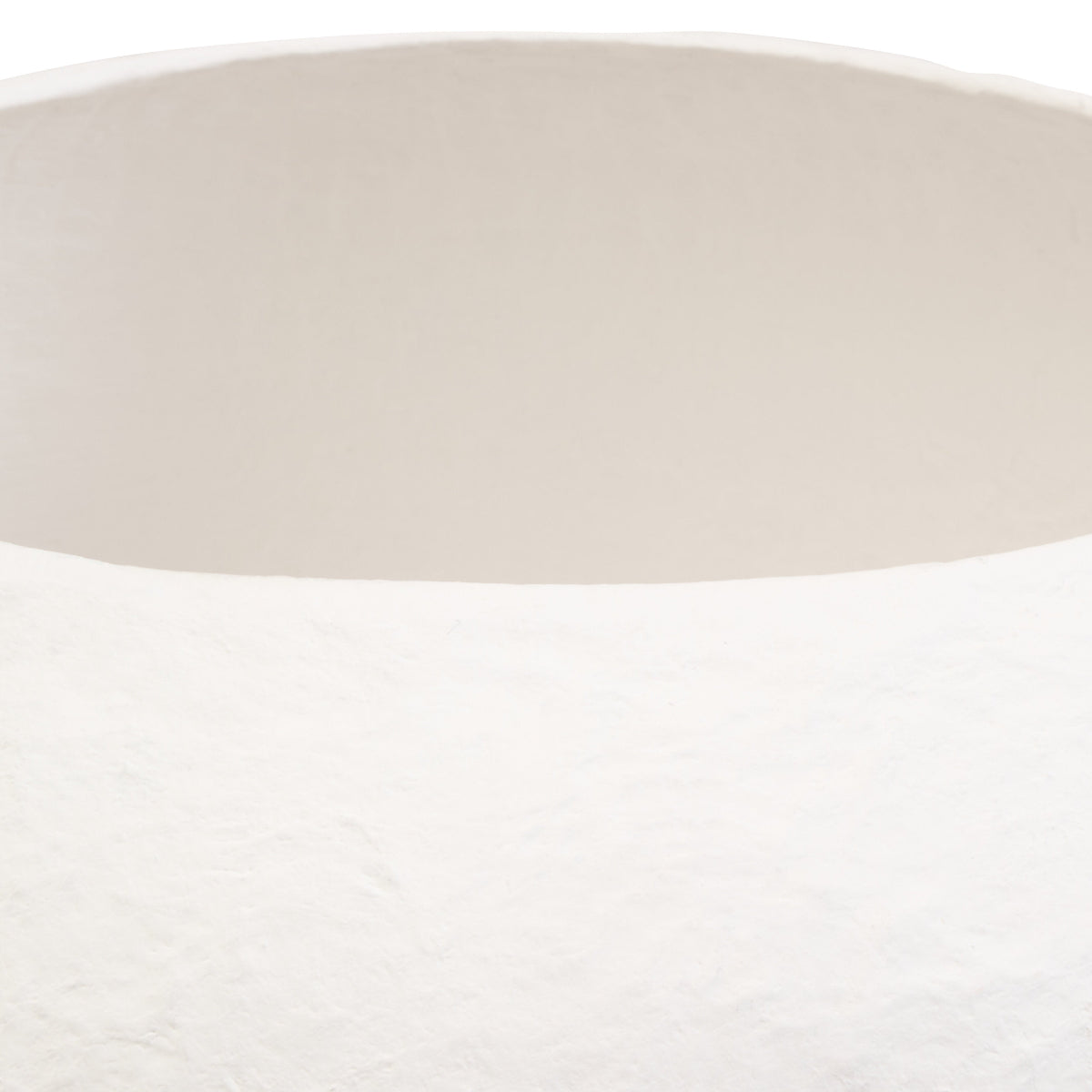 Beaumonde Home Sanai Cotton Mache Large White Planter 3