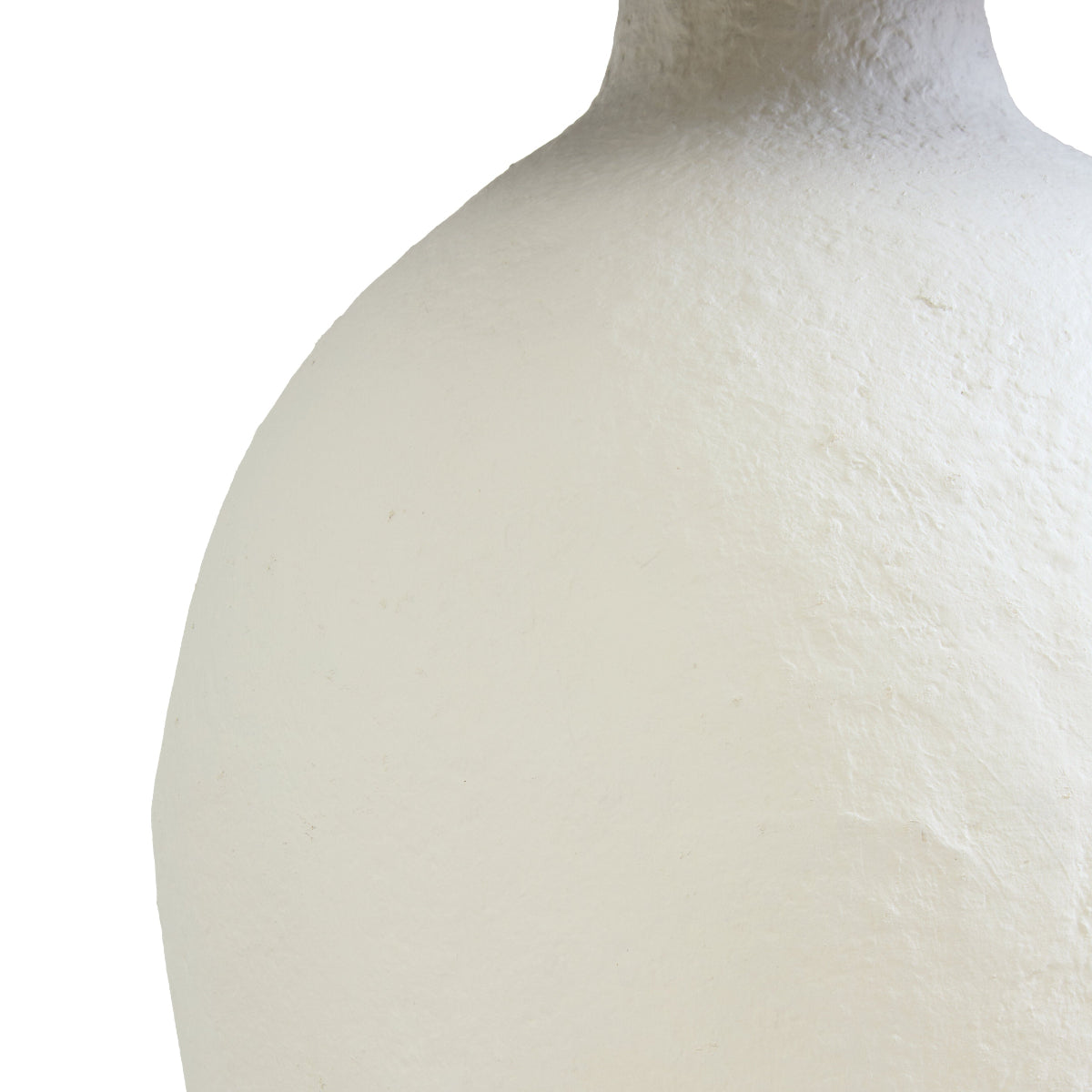 Beaumonde Home Carta 61Cm White Papier Mache Table Lamp With Black Raffia Shade 6