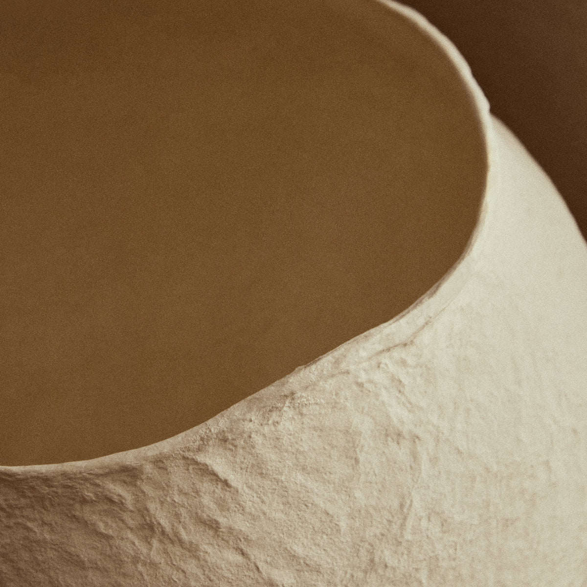 Beaumonde Home Sanai Cotton Mache Large Beige Planter 1