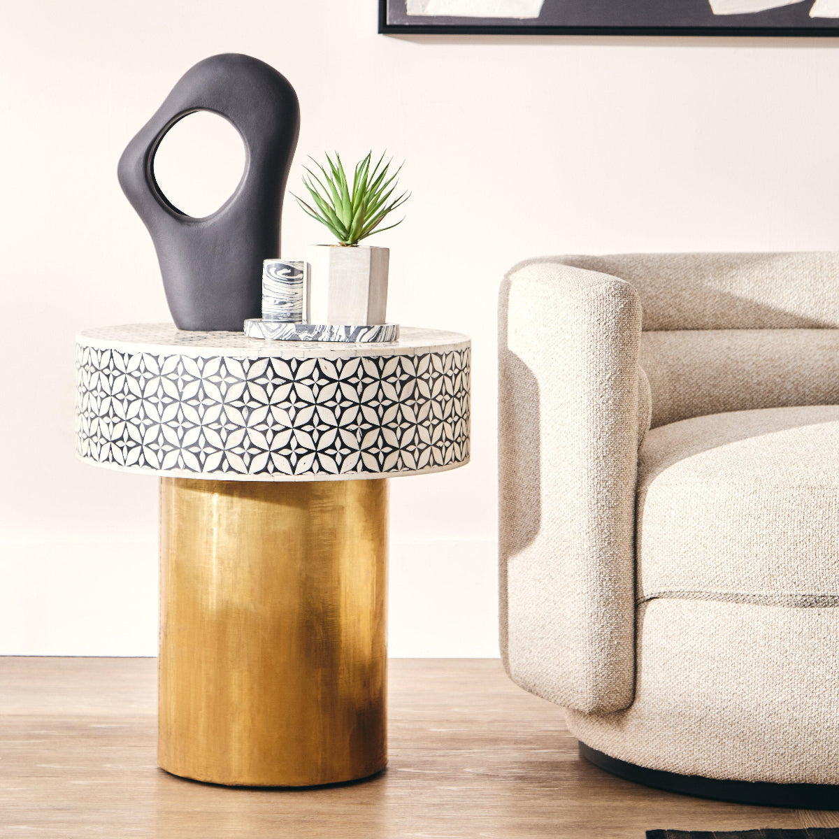 Beaumonde Home Fusion Round Side Table 4