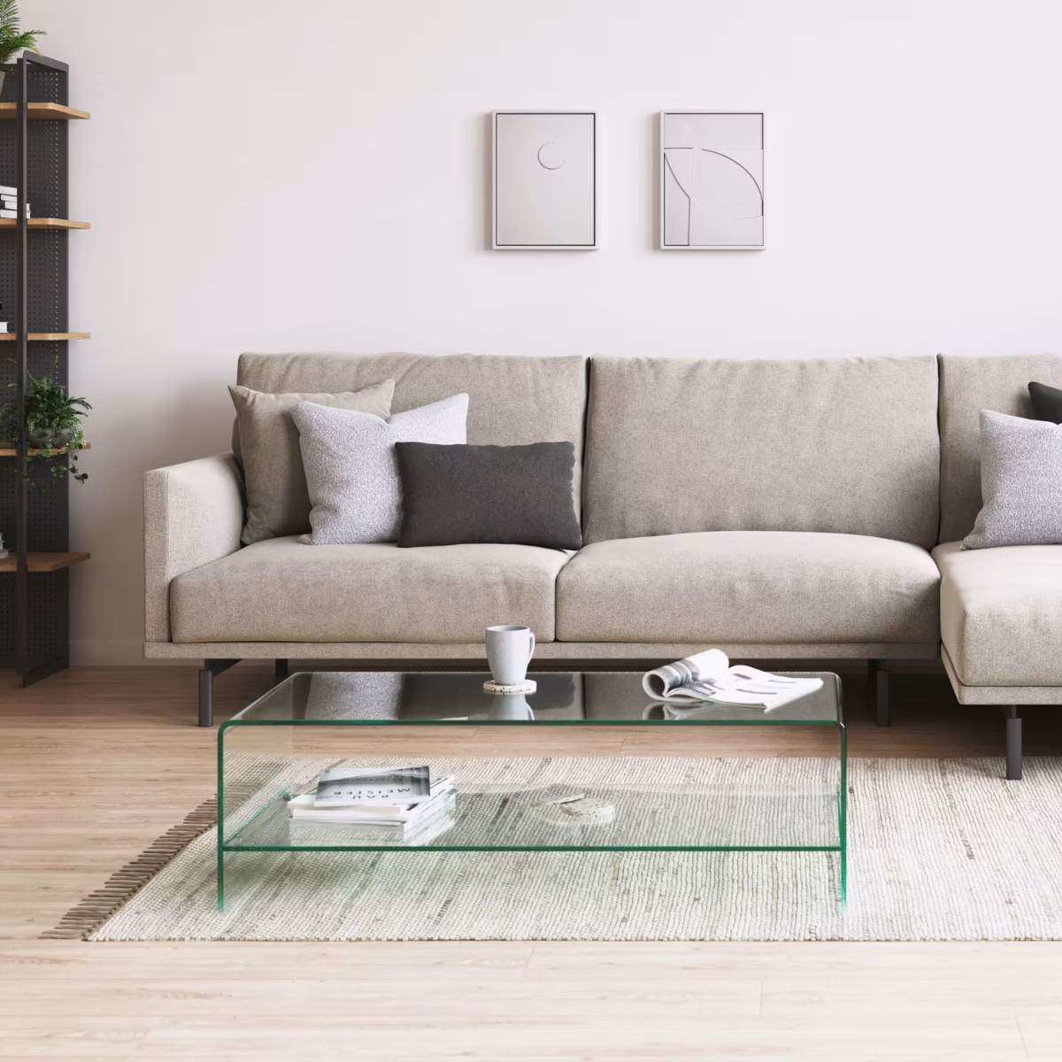 Kave Home Burano Glass Coffee Table