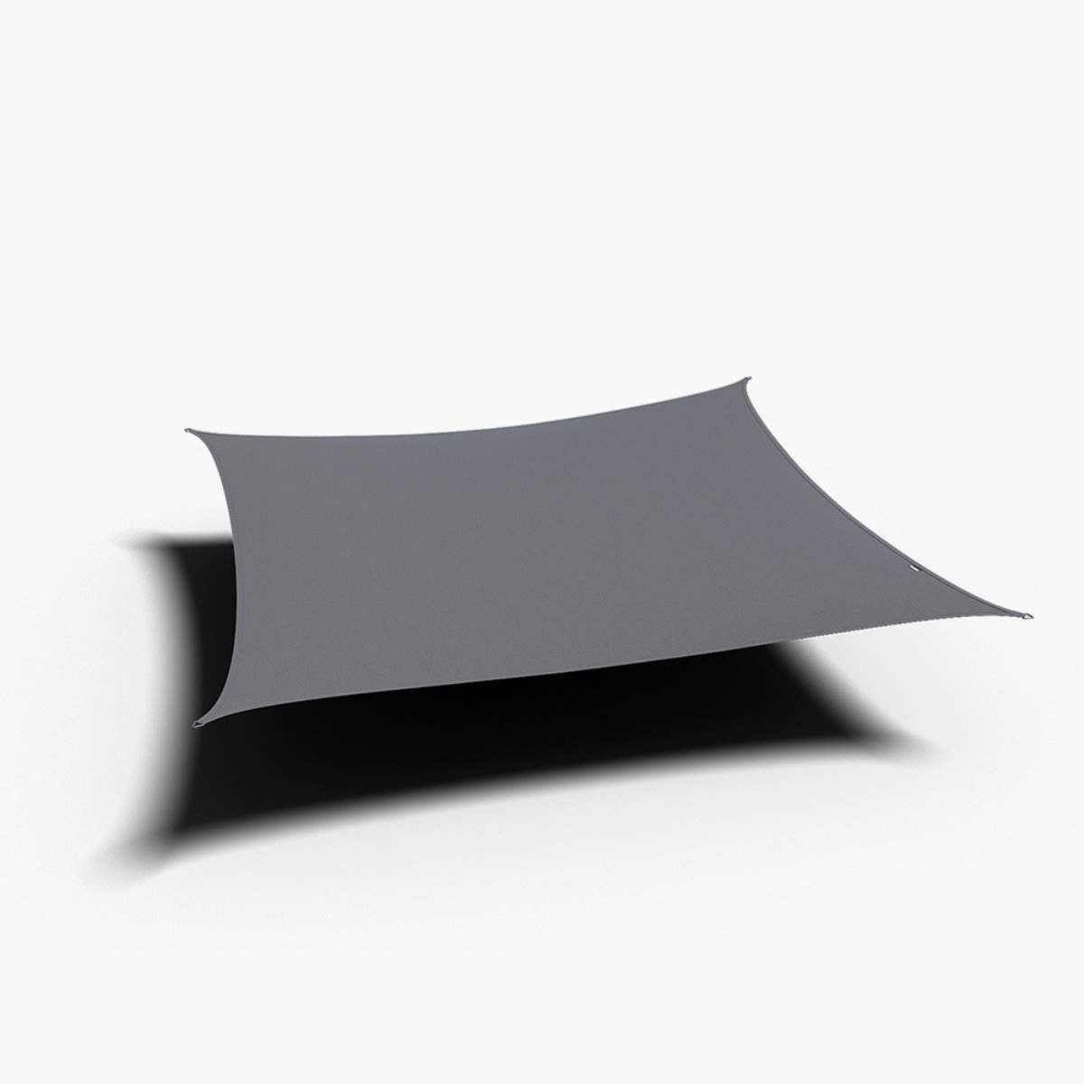 Pacific Lifestyle 4m Square Waterproof Shade Sail Grey
