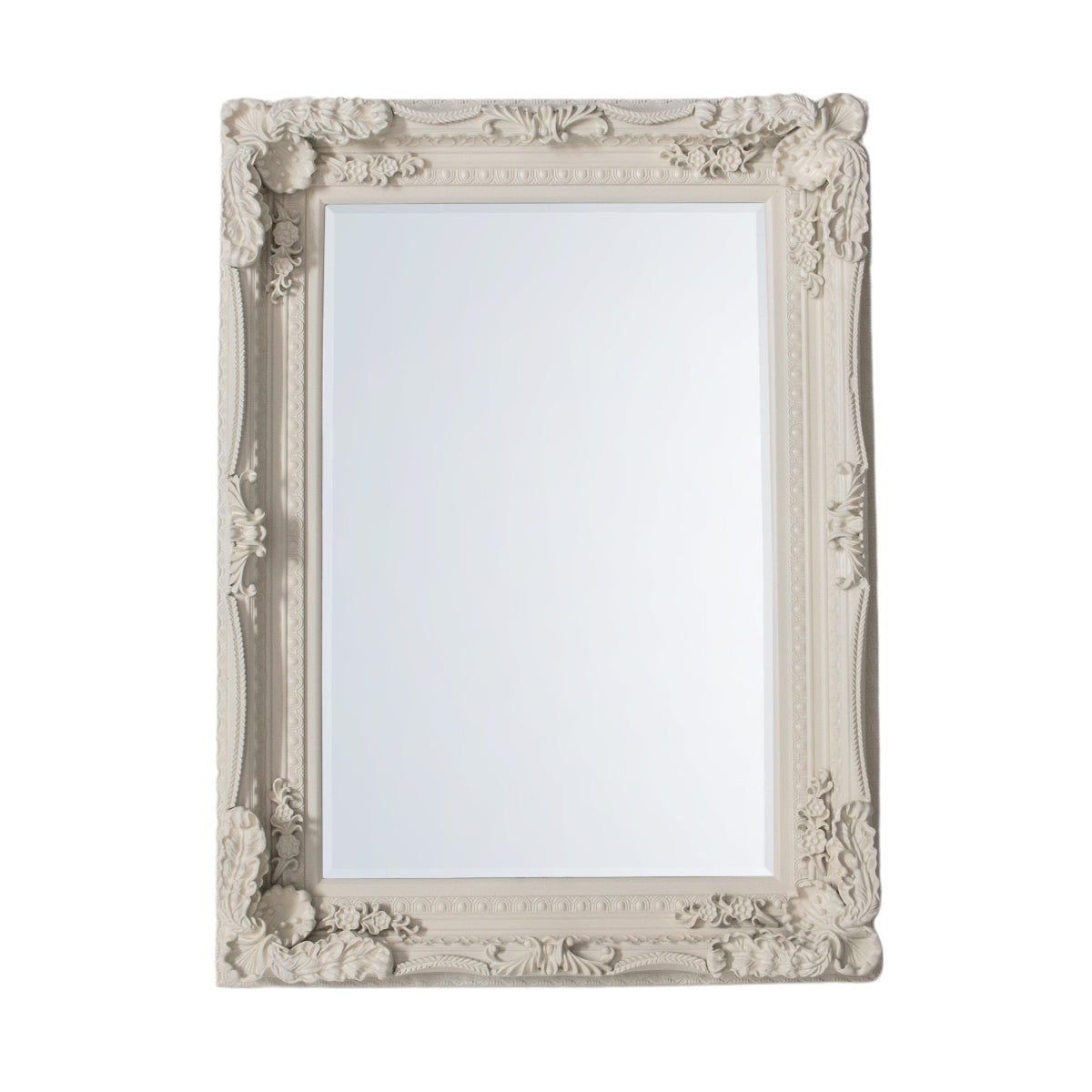 Gallery Direct Carved Louis Mirror Cream 1190x890mm