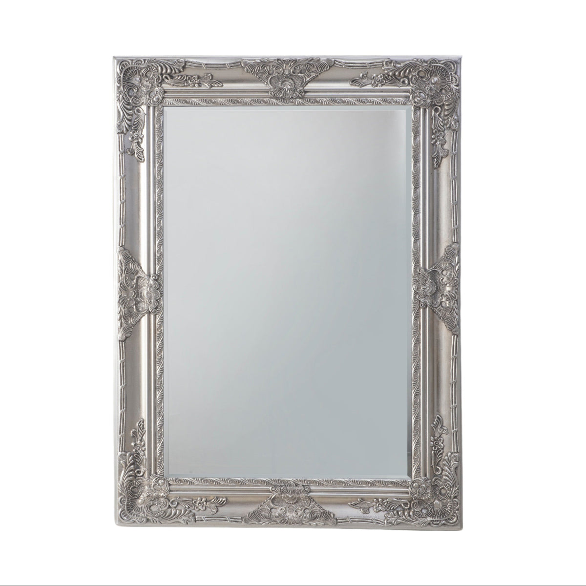 Gallery Direct Hampshire Rectangle Mirror Ant Silver 1130x830mm