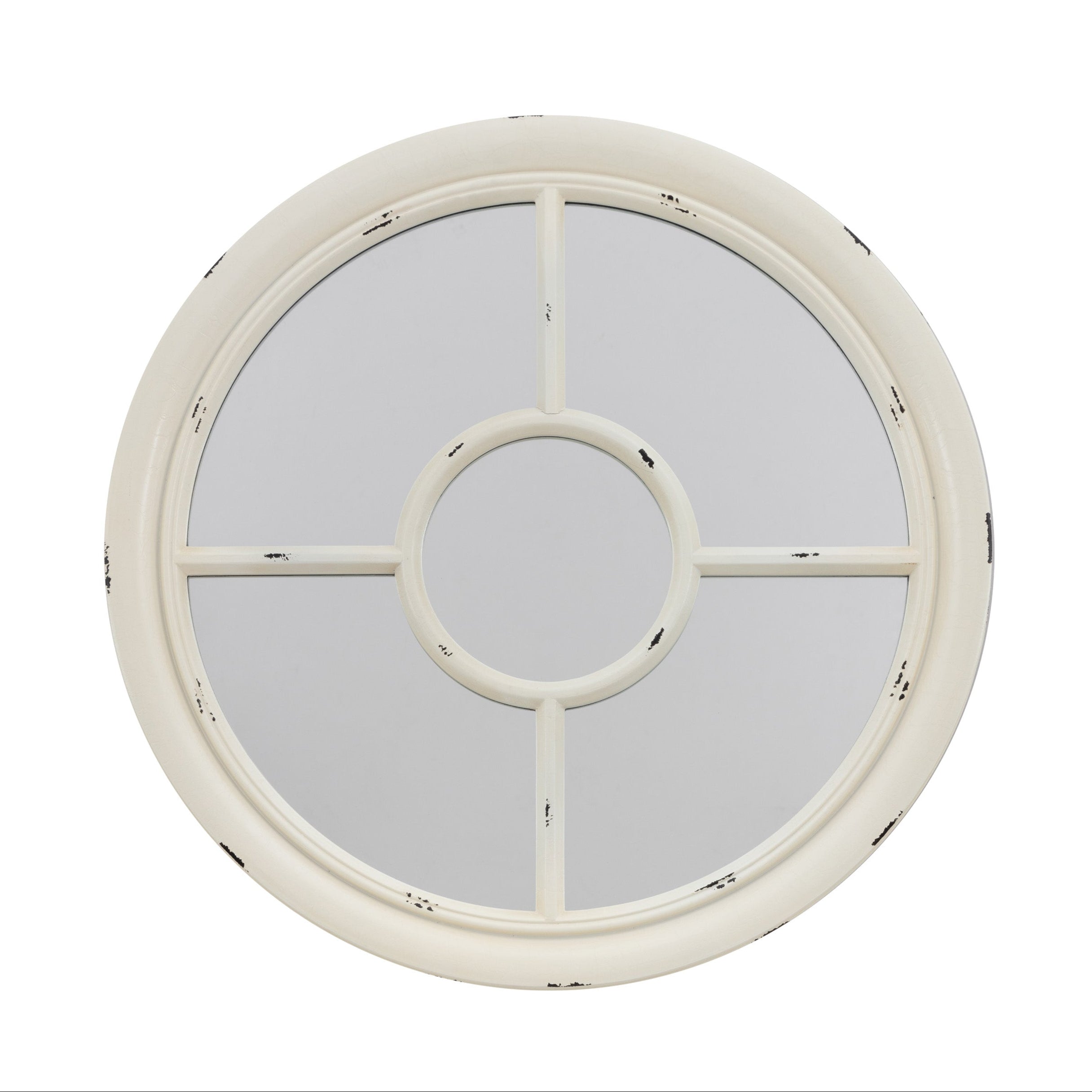 Gallery Direct Somerford Round Mirror White 700x700mm