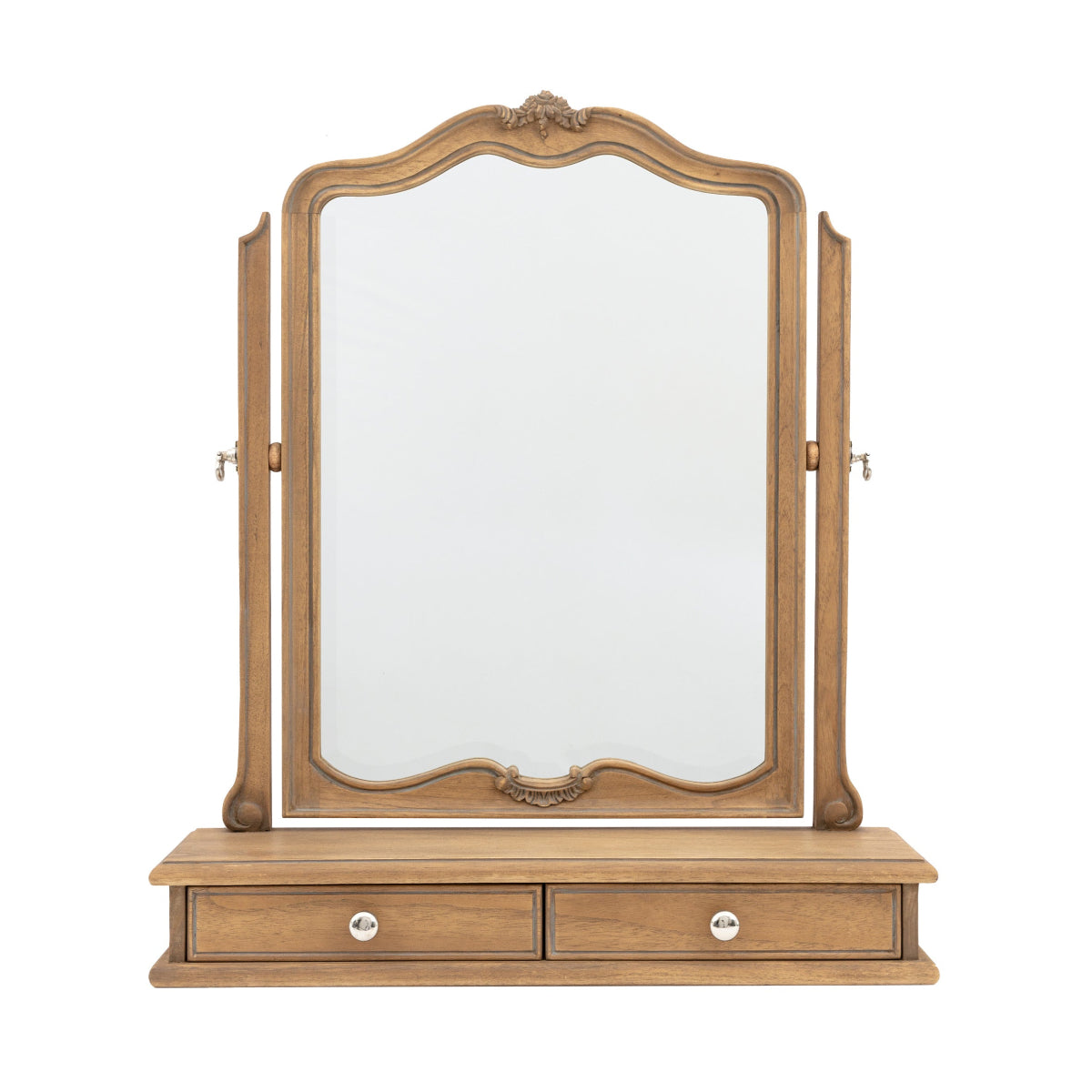 Gallery Direct Chic Dressing Table Mirror Weathered 600x180x730mm