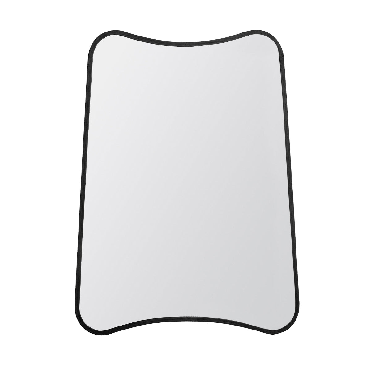 Gallery Direct Kurva Rectangle Mirror Black 610x810mm