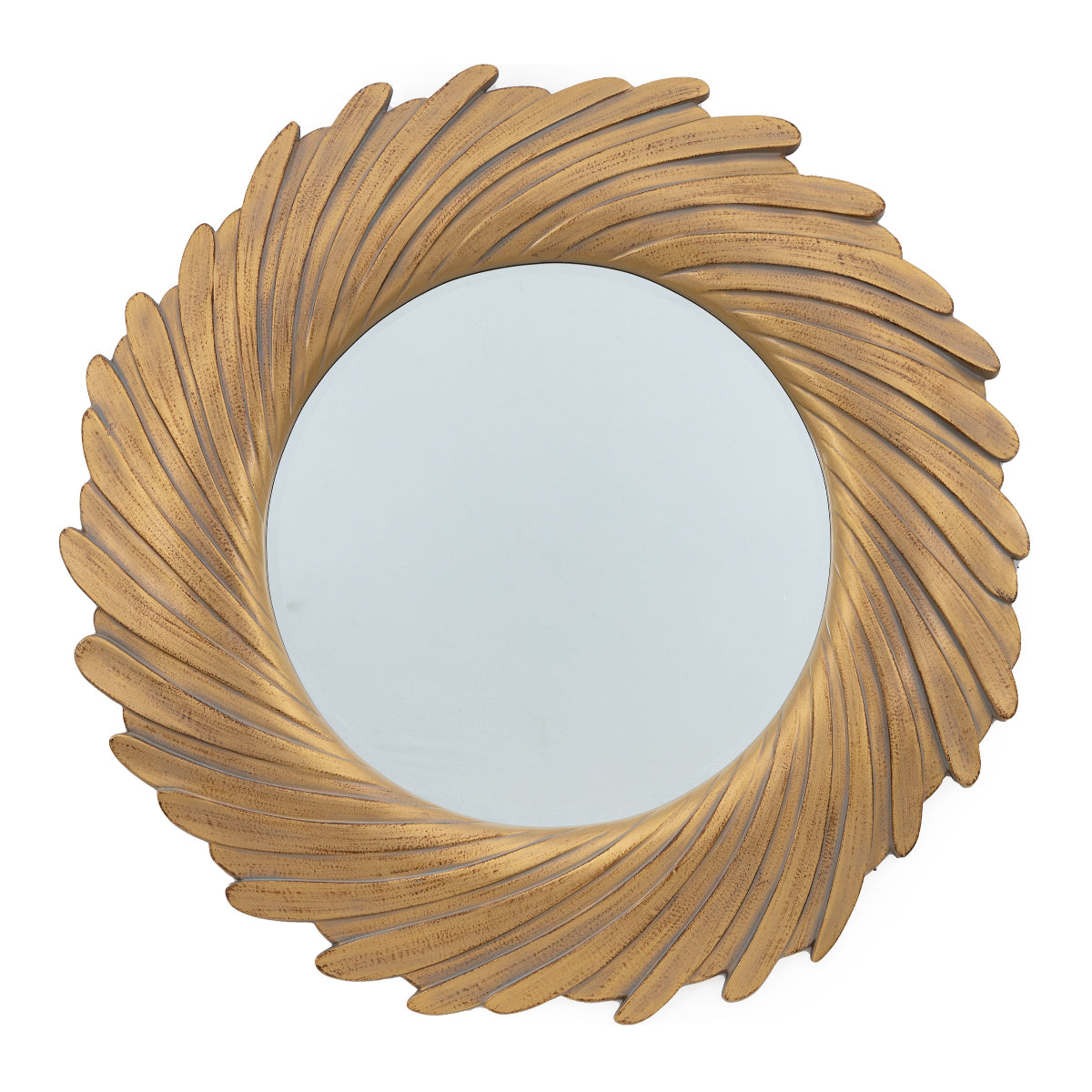 Gallery Direct Lowry Mirror Gold Verdigree 1000x1000mm
