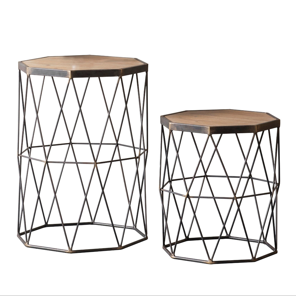Gallery Direct Marshal Side Table 520x660x880mm (Set of 2)