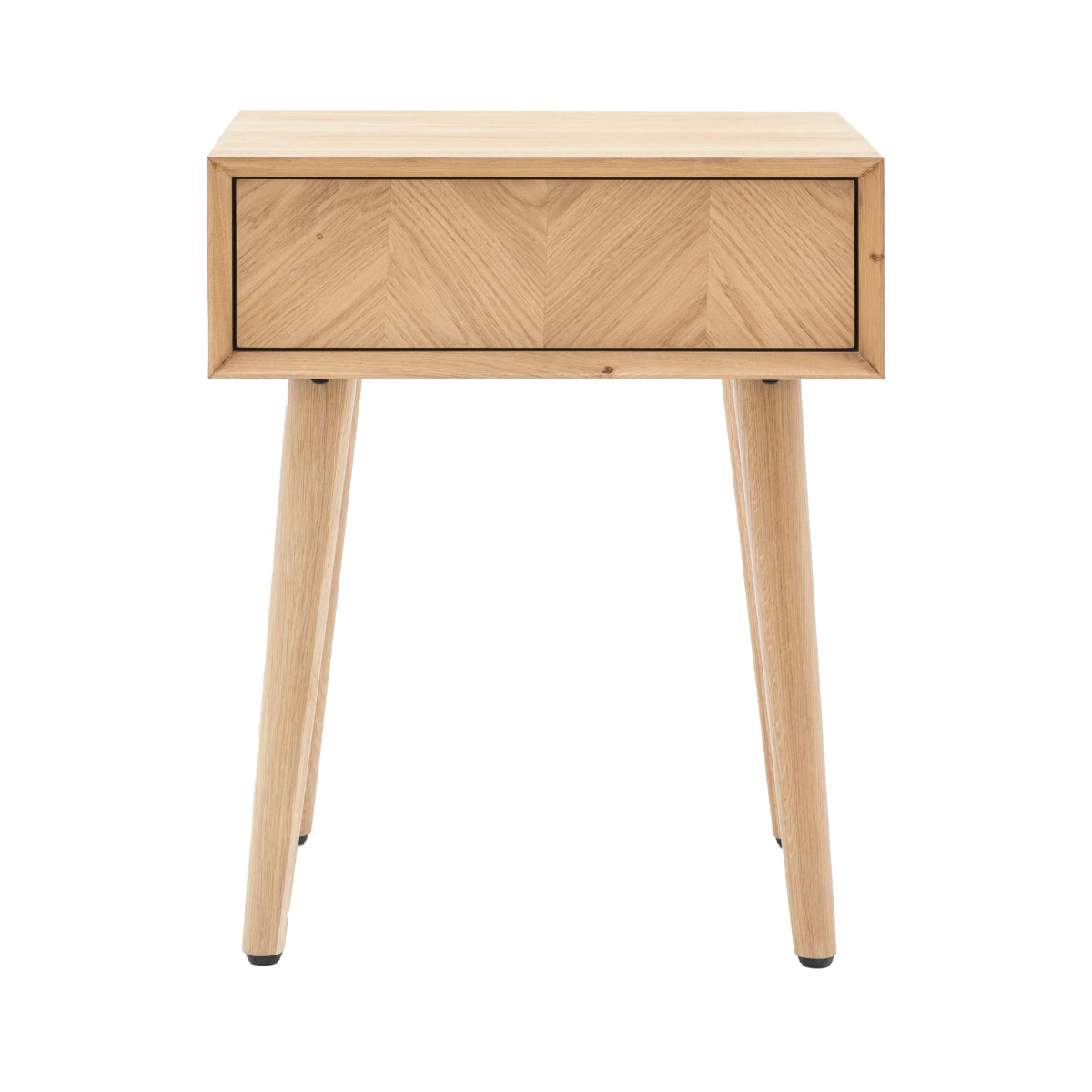 Gallery Direct Milano 1 Drawer Side Table 500x450x600mm