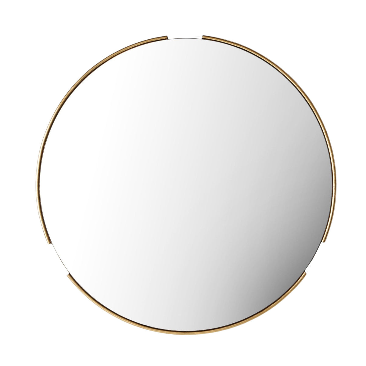Gallery Direct Fitzroy Round Mirror Gold 800x15x800mm