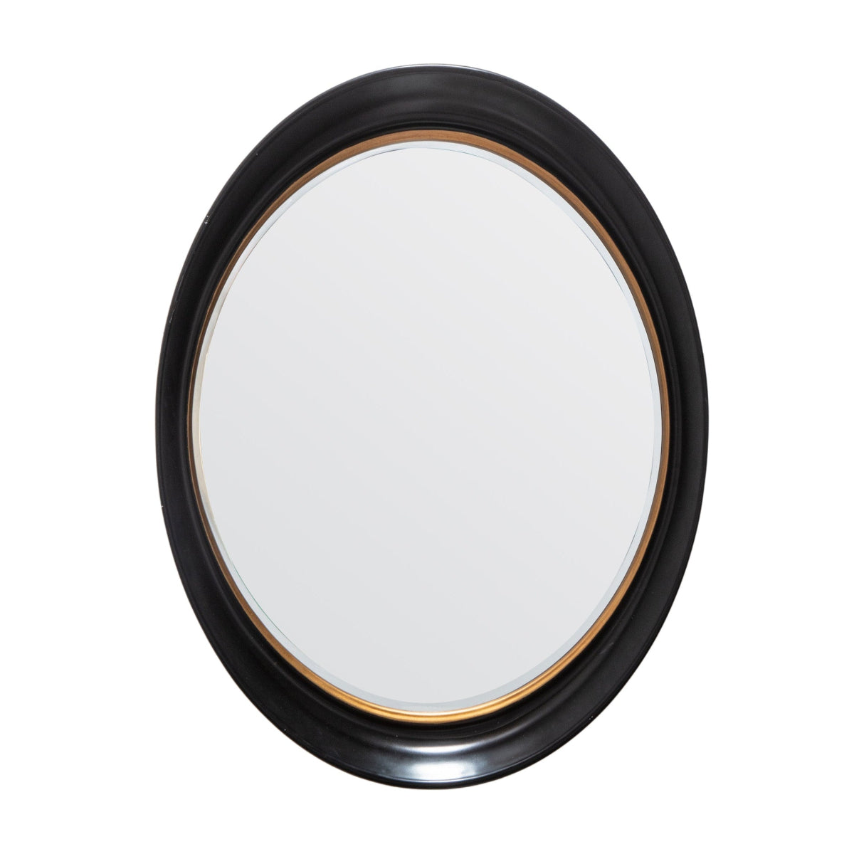 Gallery Direct Fiddock Mirror Black and Gold 1000x85x770mm