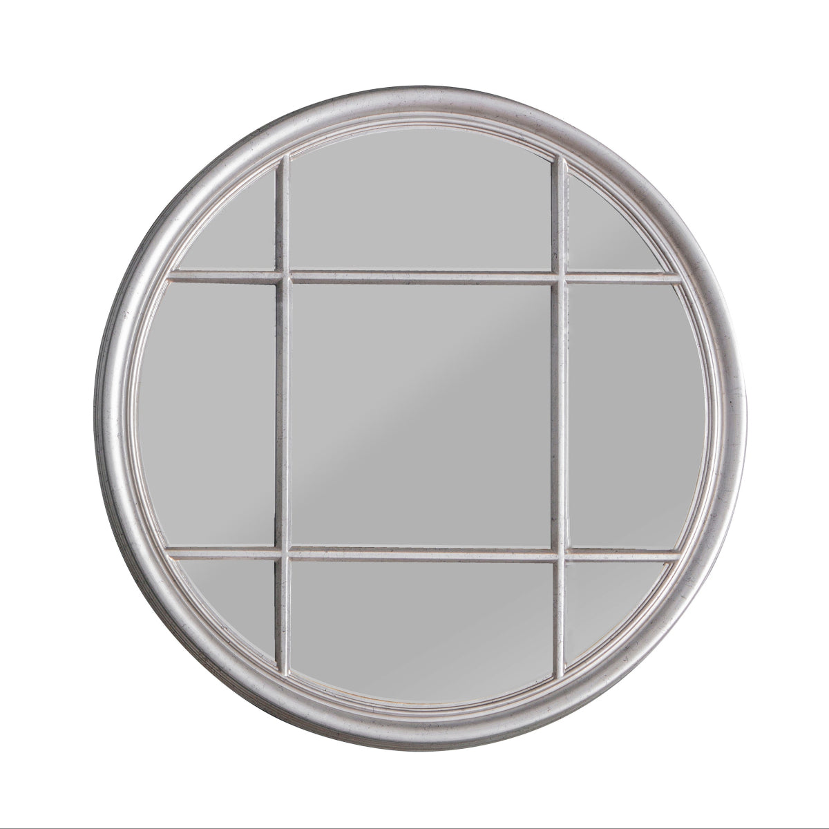 Gallery Direct Eccleston Round Mirror Silver 1000x40x1000mm