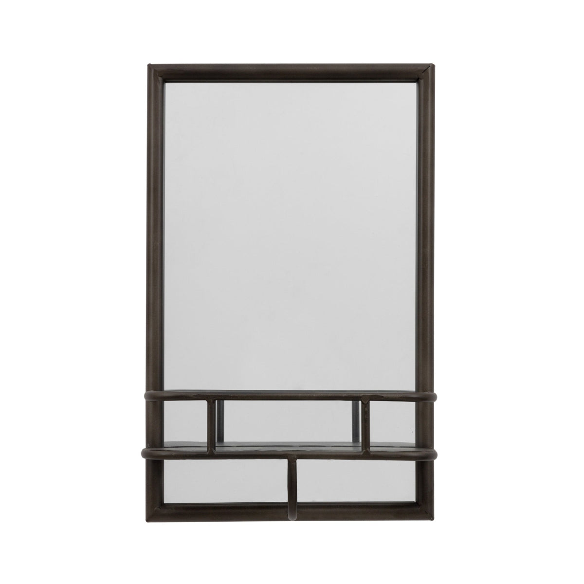 Gallery Direct Milton Rectangle Mirror Black 300x100x480mm