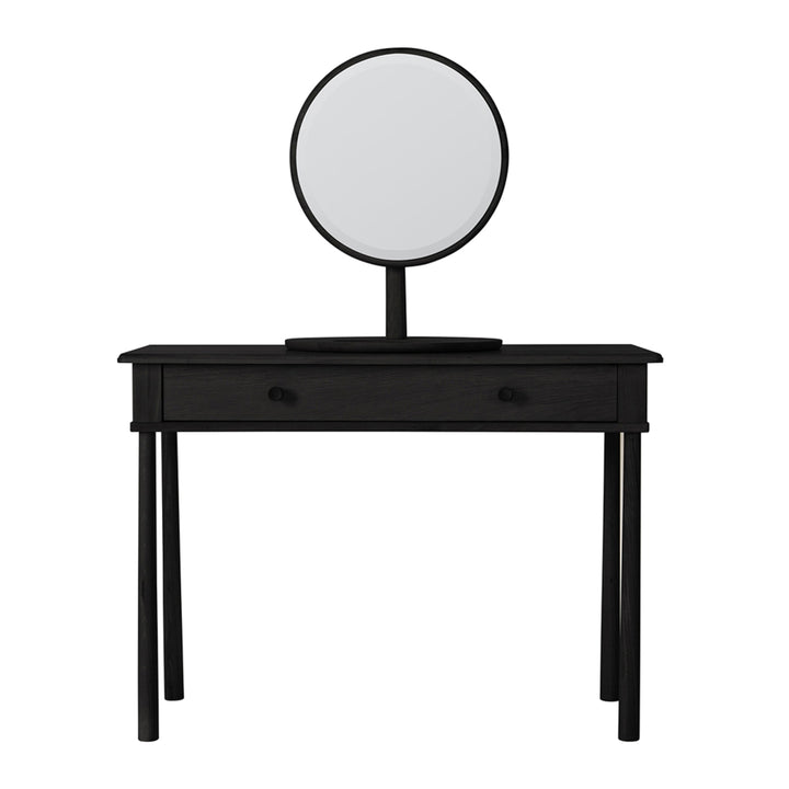 Gallery Direct Wycombe Dressing Table w Drwr Black 1100x400x800mm