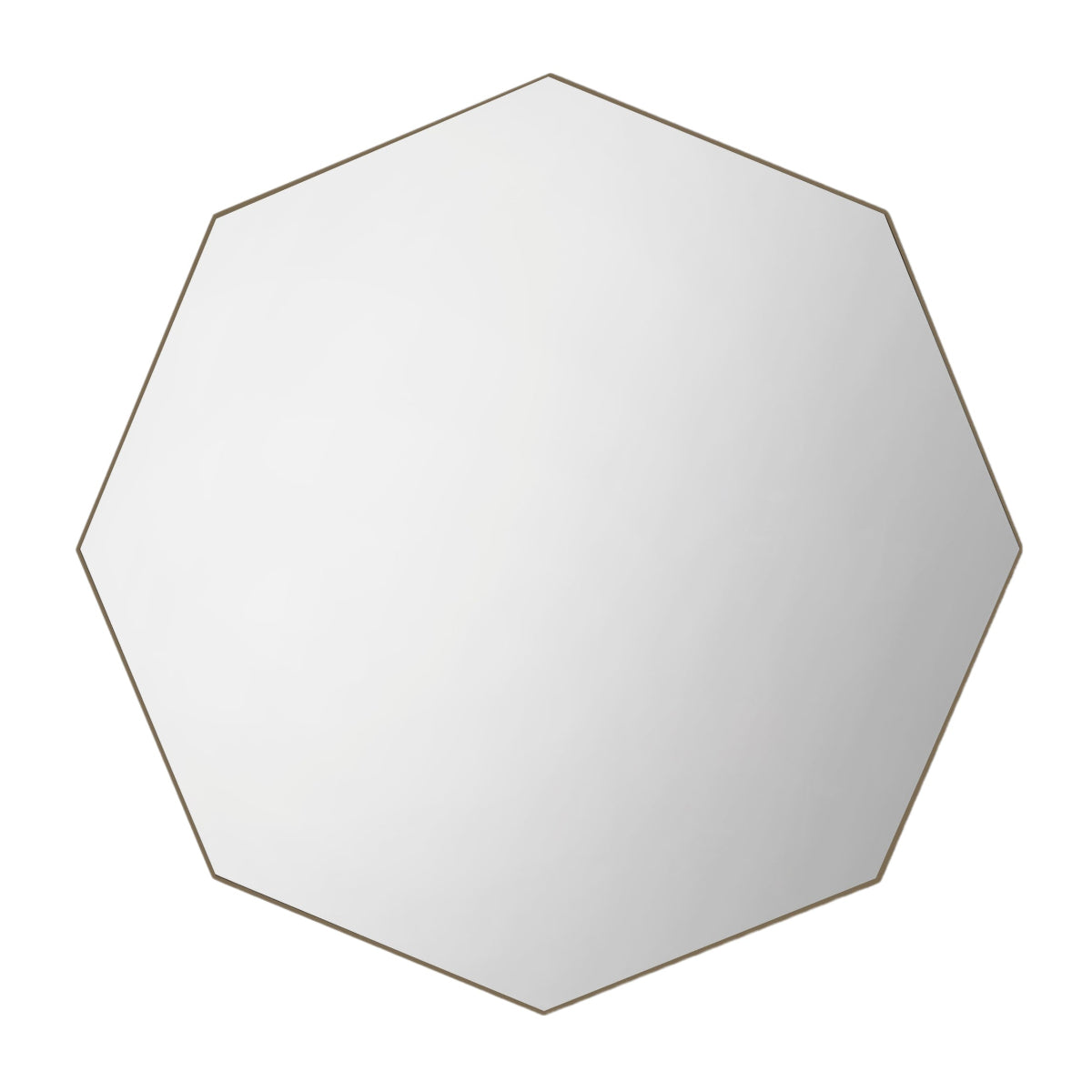 Gallery Direct Bowie Octagon Mirror Champagne 800x800mm