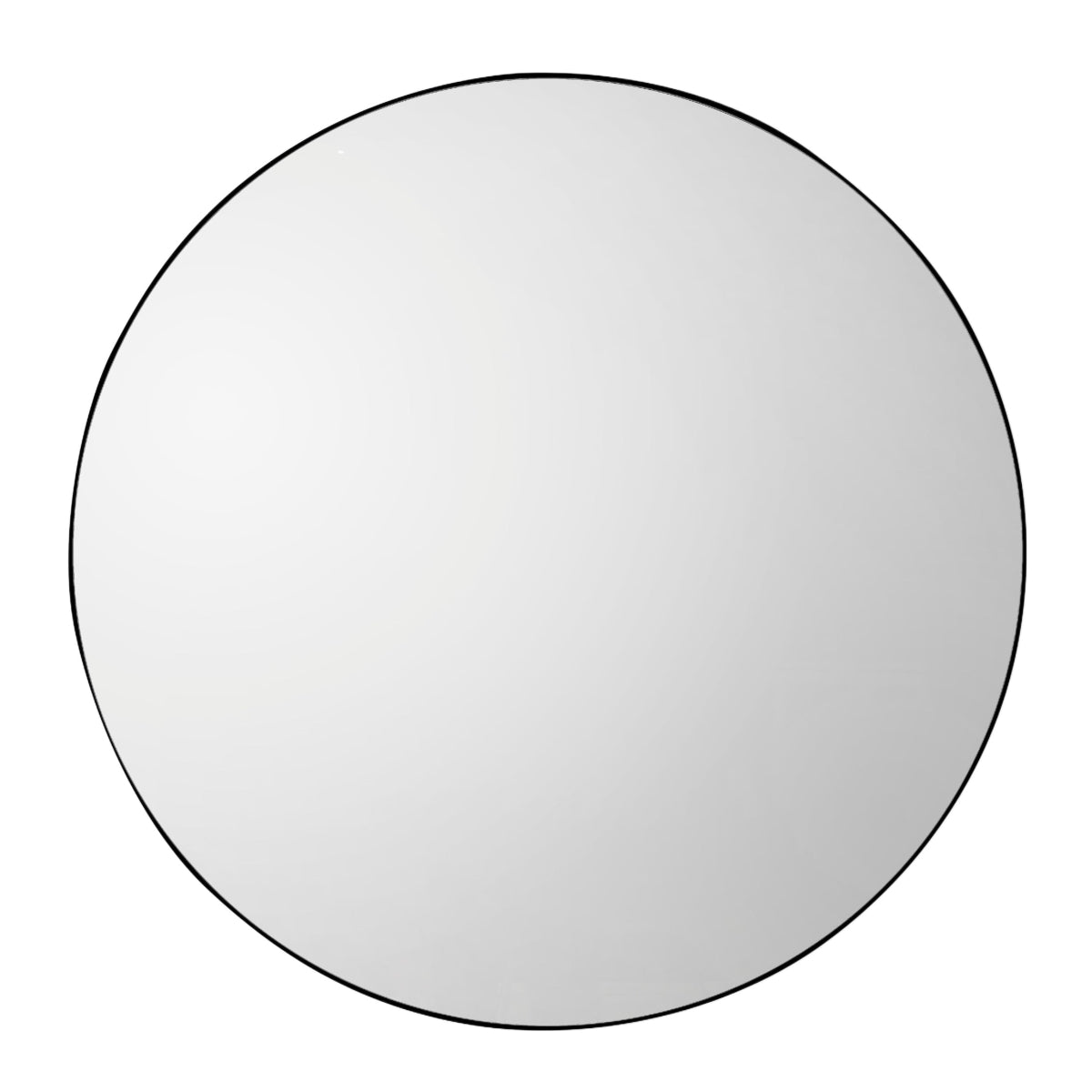 Gallery Direct Bowie Round Mirror Black 800x800mm