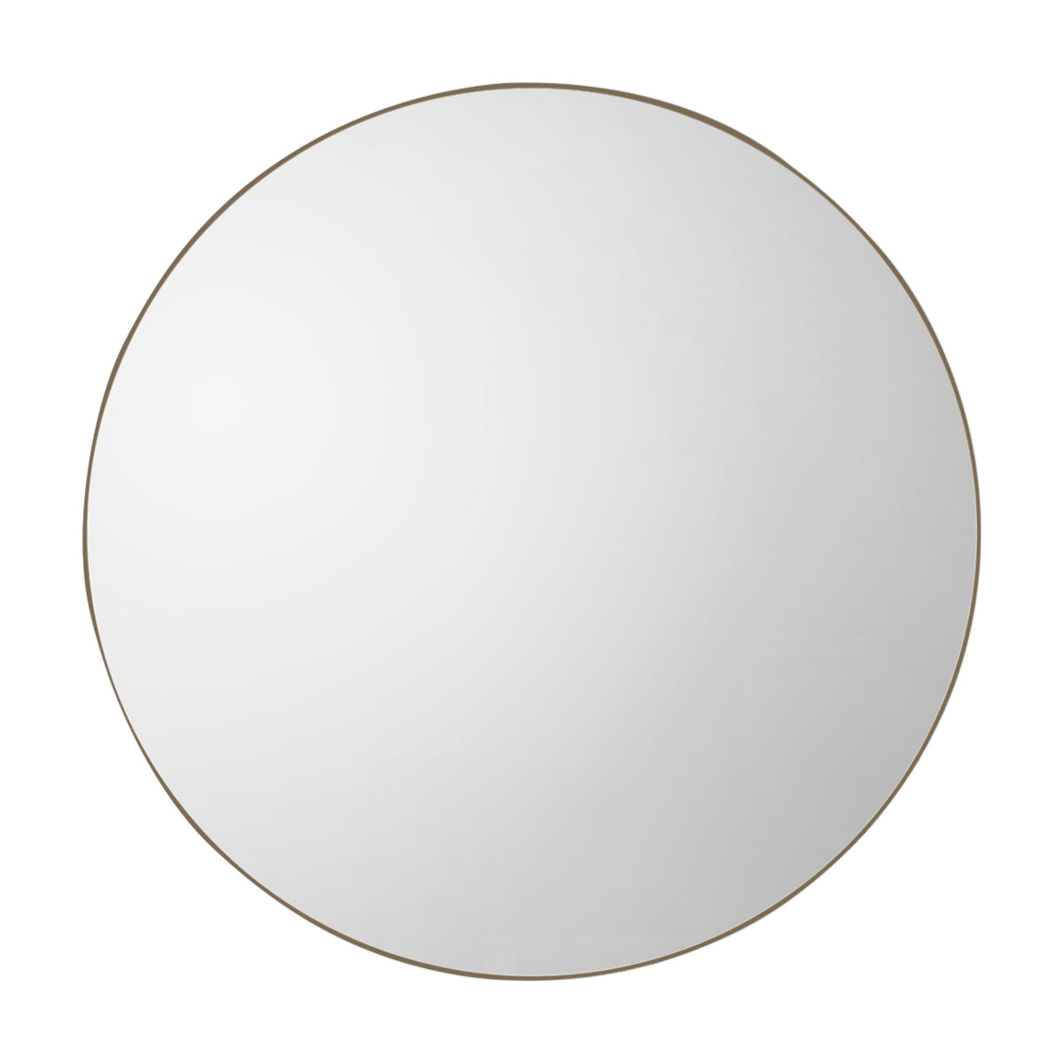 Gallery Direct Bowie Round Mirror Champagne 800x800mm