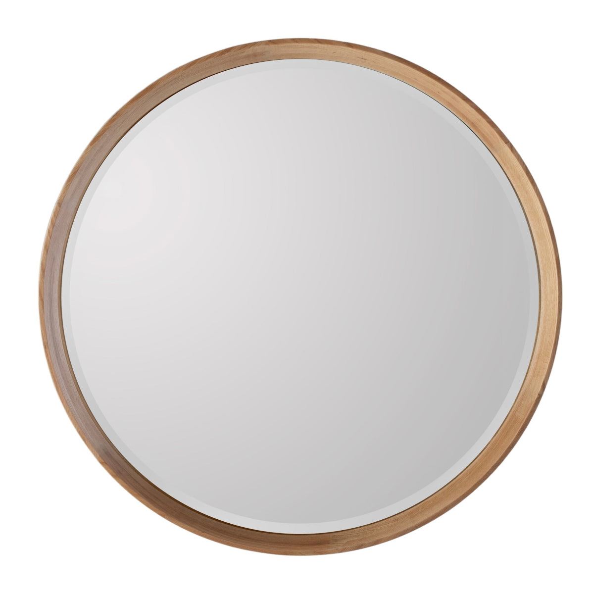 Gallery Direct Keaton Round Mirror Oak 735x735mm