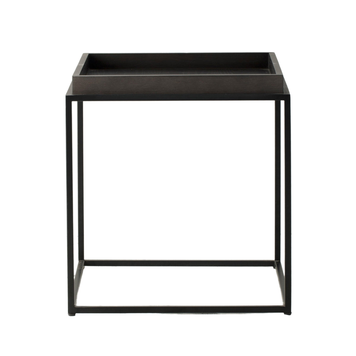 Gallery Direct Forden Tray Side Table Black 550x550x600mm