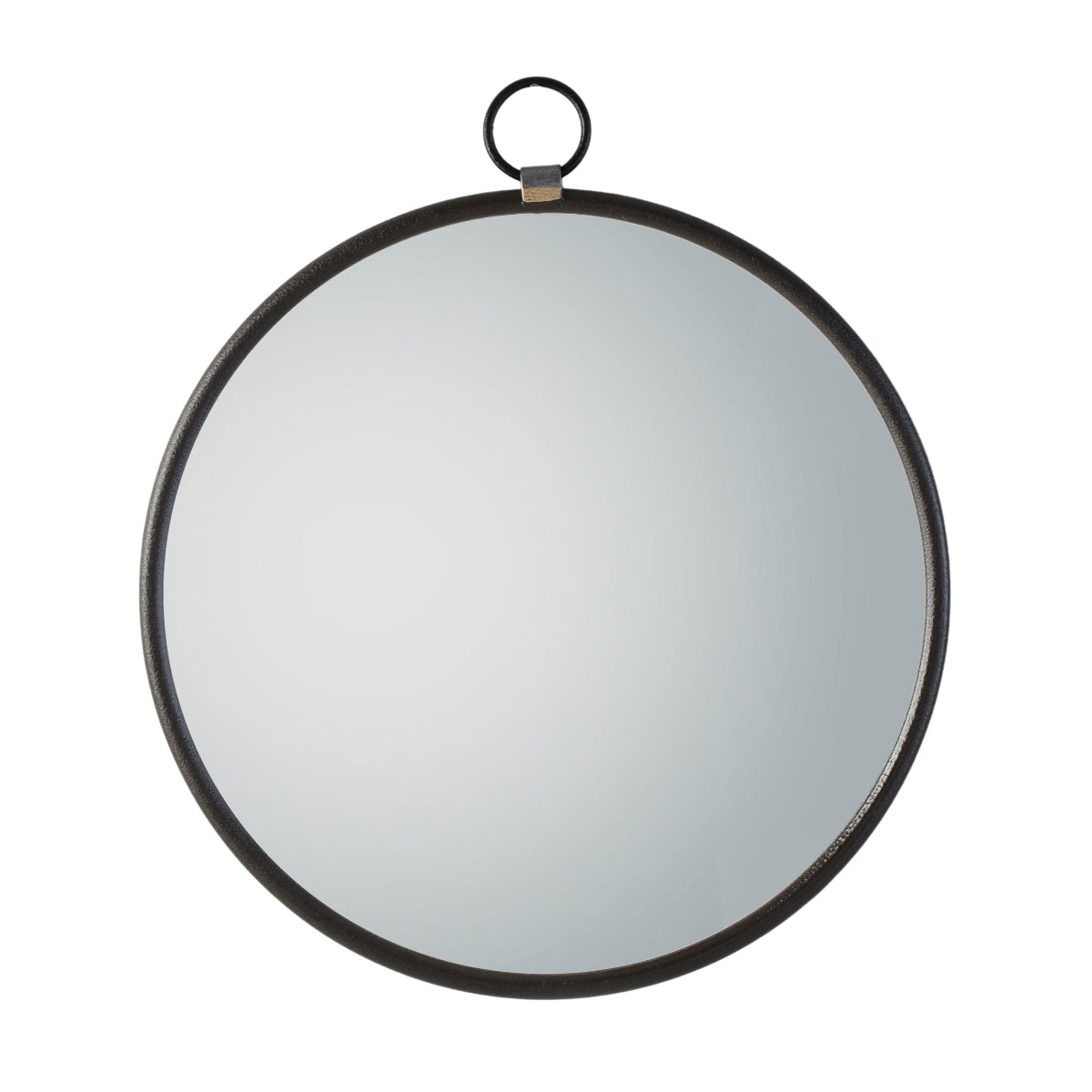 Gallery Direct Bayswater Black Round Mirror 610x700mm