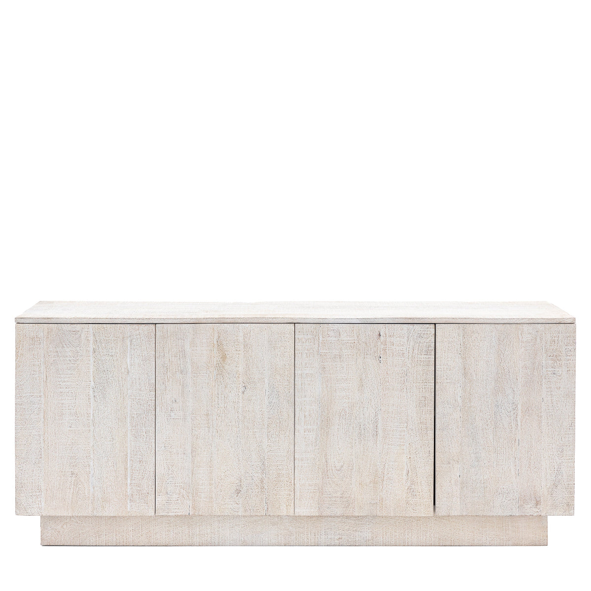 Gallery Direct Iowa 4 Door Sideboard Whitewash 1700x450x700mm