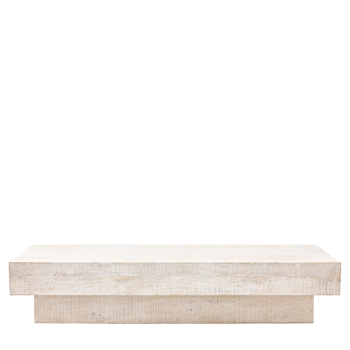 Gallery Direct Iowa Coffee Table Whitewash 1500x600x300mm