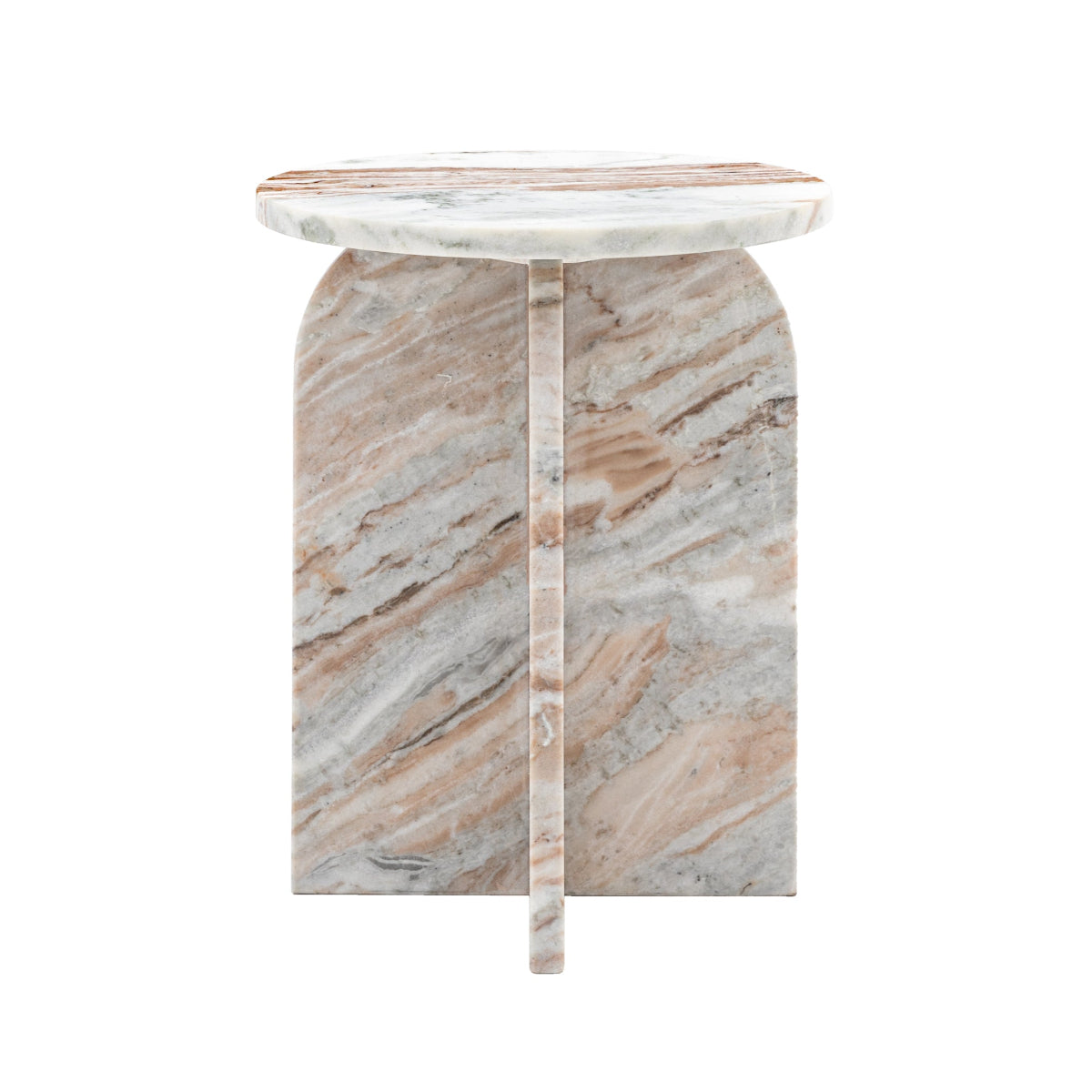 Gallery Direct Amalfi Side Table Natural 400x400x500mm
