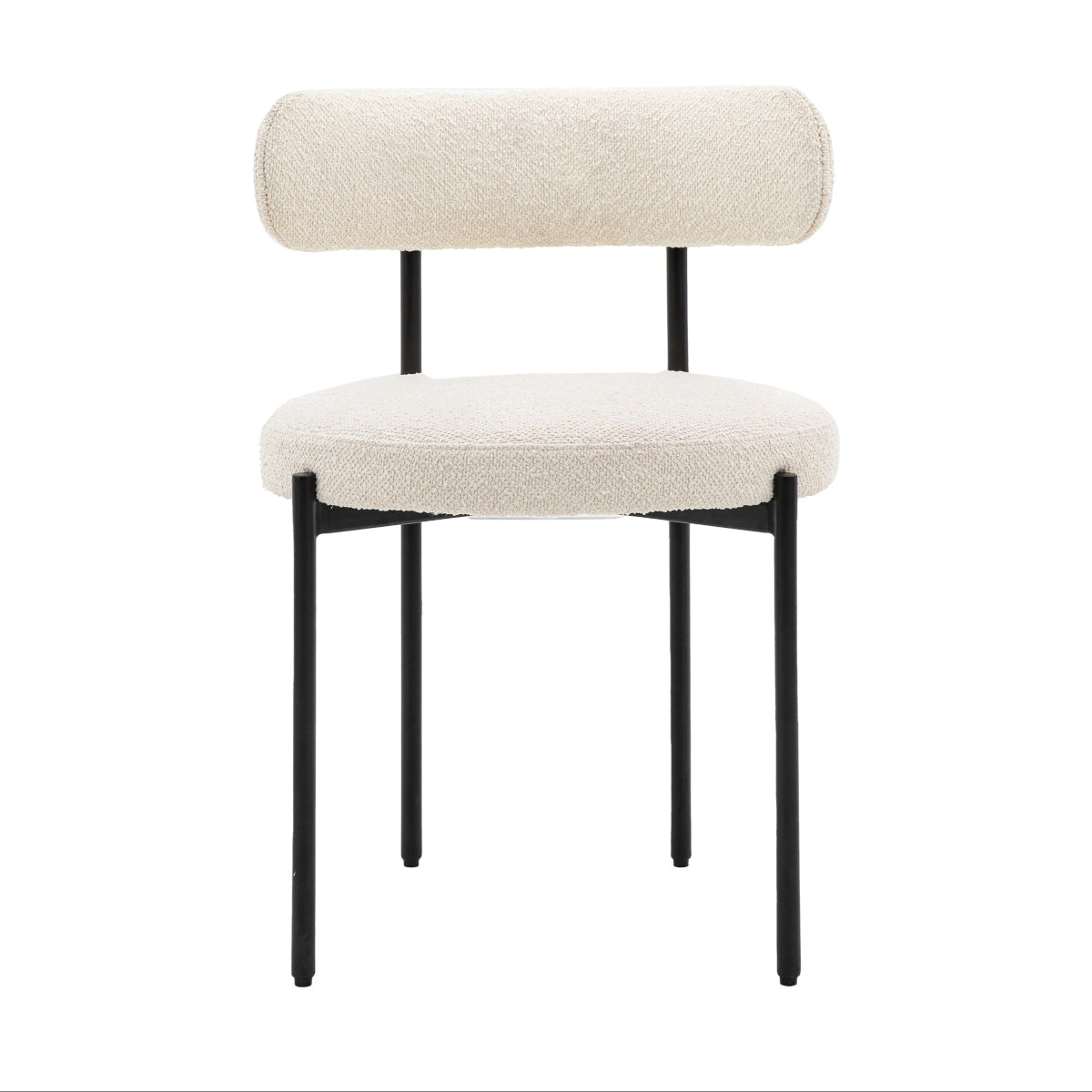 Gallery Direct Aveley Dining Chair Vanilla (2pk) 525x510x750mm