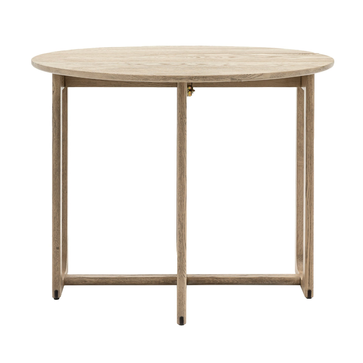 Gallery Direct Craft Folding Dining Table Smoked 1000x1000x750mm