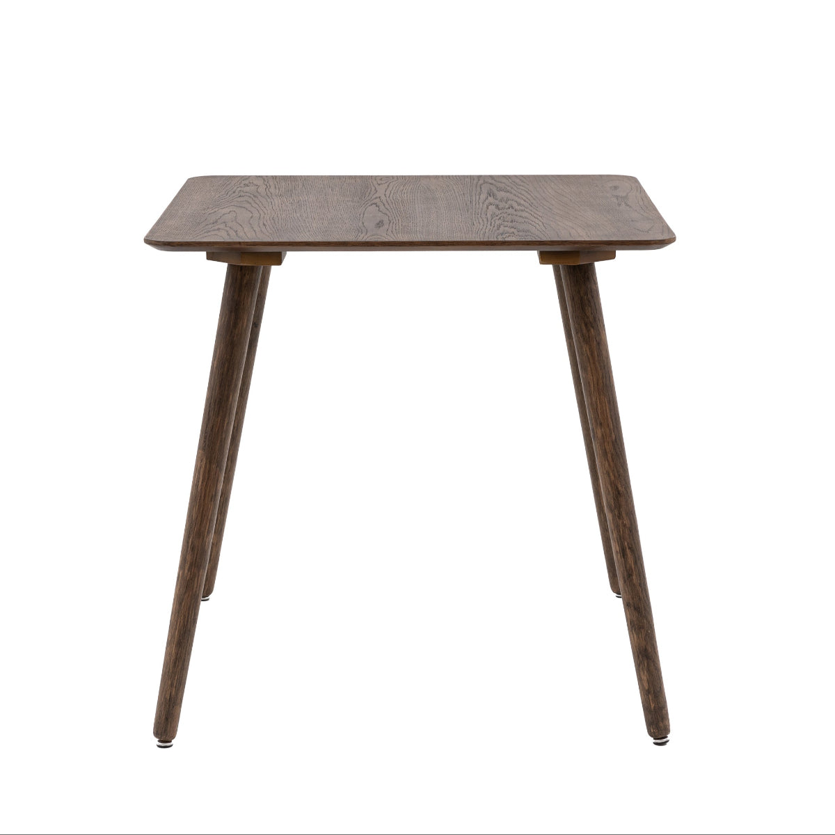 Gallery Direct Hatfield Square Dining Table Smoked 770x770x750mm