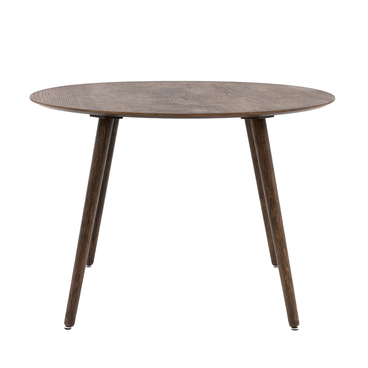 Gallery Direct Hatfield Round Dining Table Smoked 1100x1100x750mm