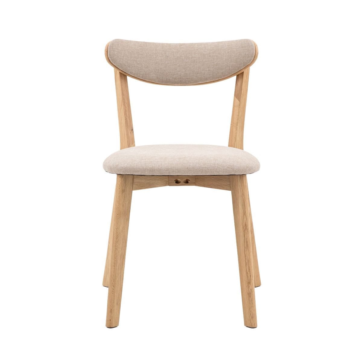 Gallery Direct Hatfield Dining Chair Natural (2pk) 520x515x815mm