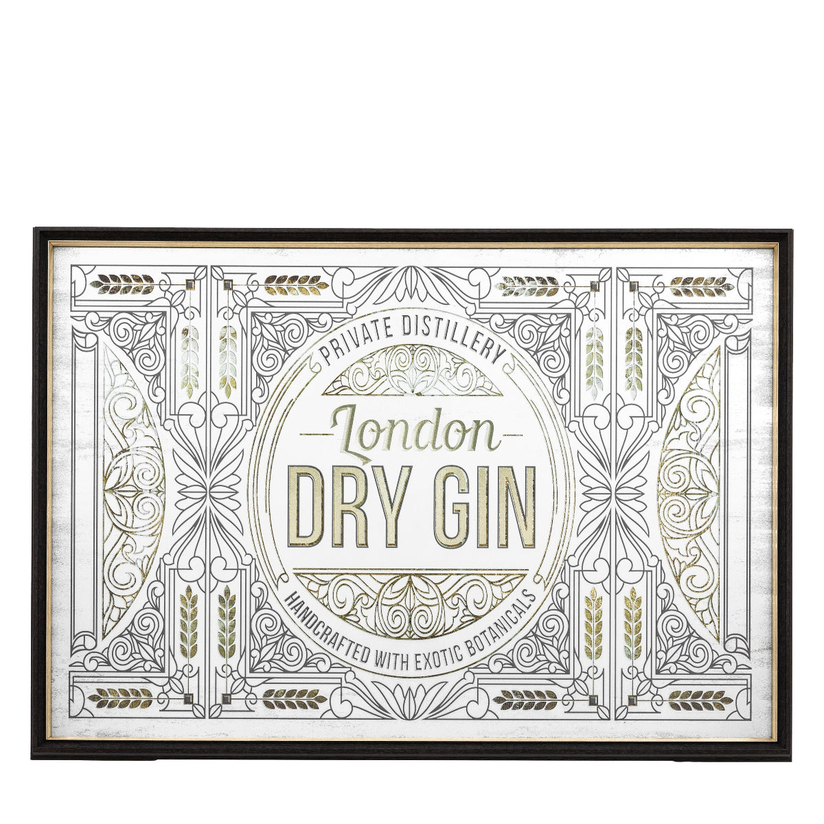 Gallery Direct London Dry Gin Mirror 1000x700mm