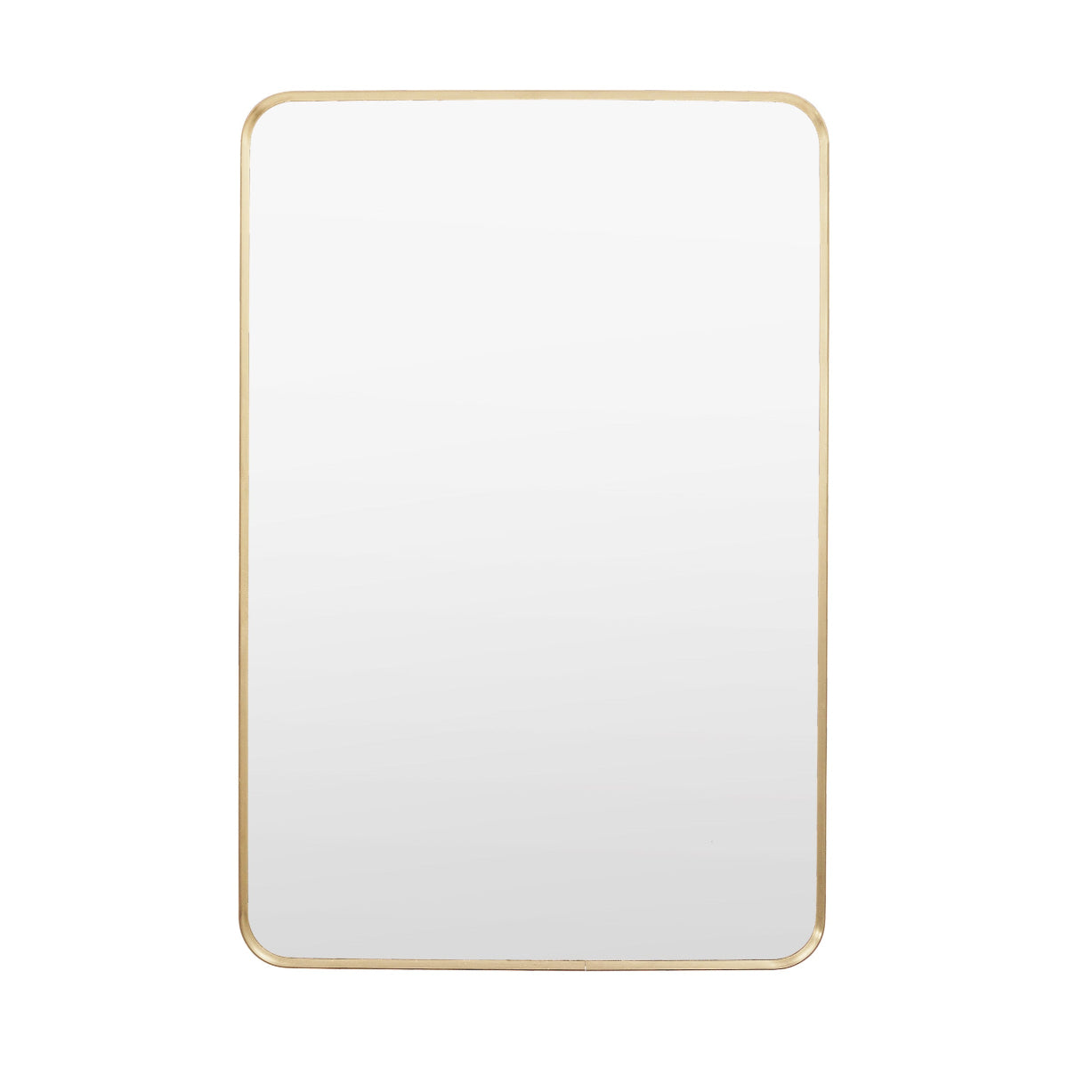 Gallery Direct Holworth Rectangle Mirror Gold 600x35x900mm