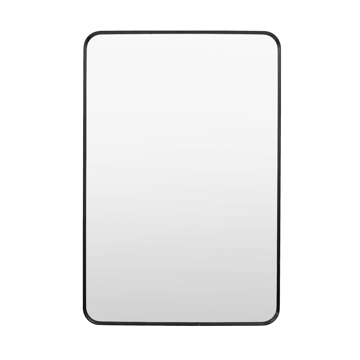 Gallery Direct Holworth Rectangle Mirror Black 600x35x900mm