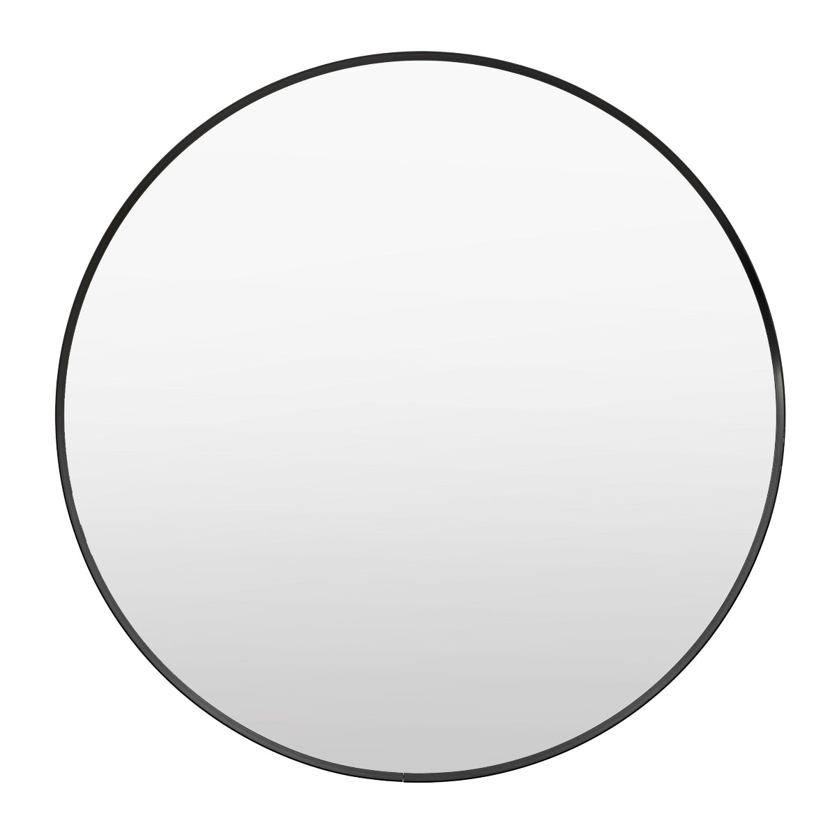 Gallery Direct Holworth Large Round Mirror Black 800x35x800