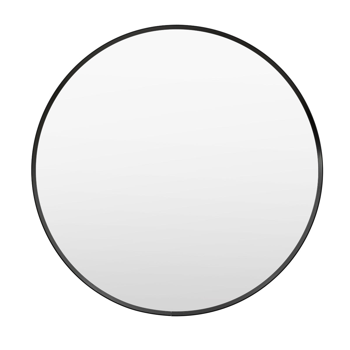 Gallery Direct Holworth Round Mirror Black 600x35x600mm