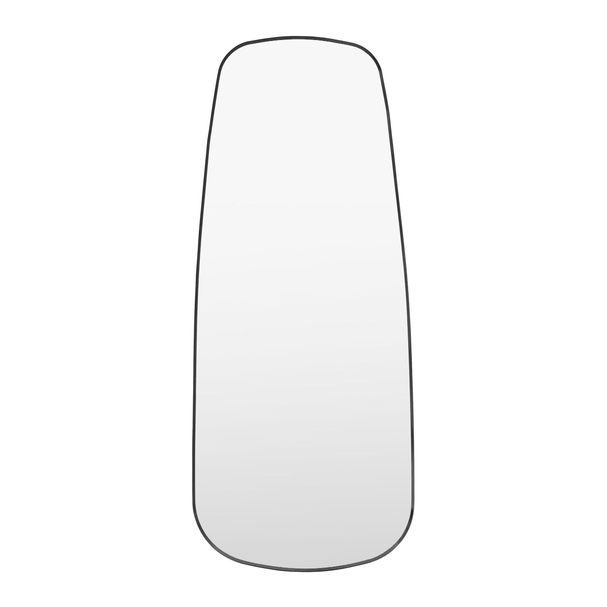 Gallery Direct Holworth Shaped Leaner Black 700x1700mm