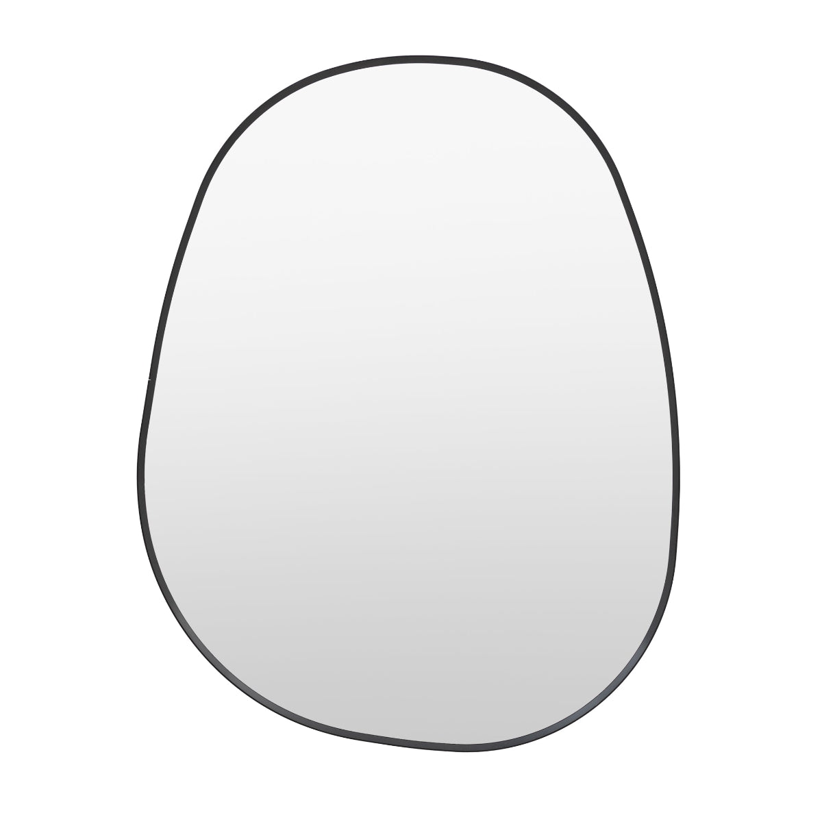 Gallery Direct Holworth Pebble Mirror Black 700x900mm