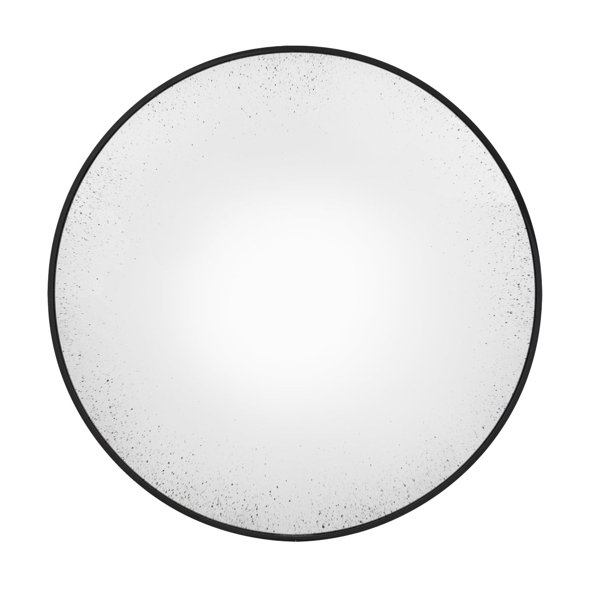 Gallery Direct Yardley Convex Round Mirror Black 800mm