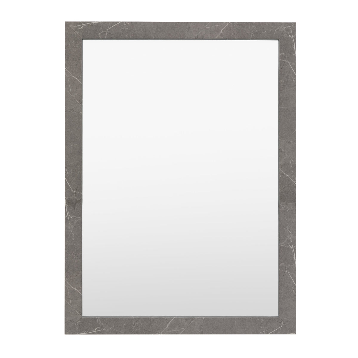 Gallery Direct Romano Rectangle Mirror Marbled Grey 570x770mm