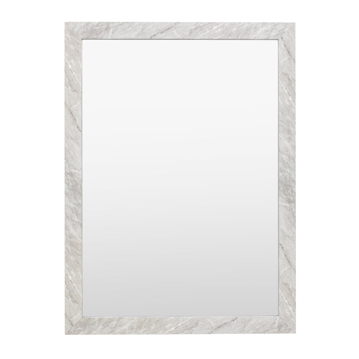 Gallery Direct Romano Rectangle Mirror Marbled White 570x770mm