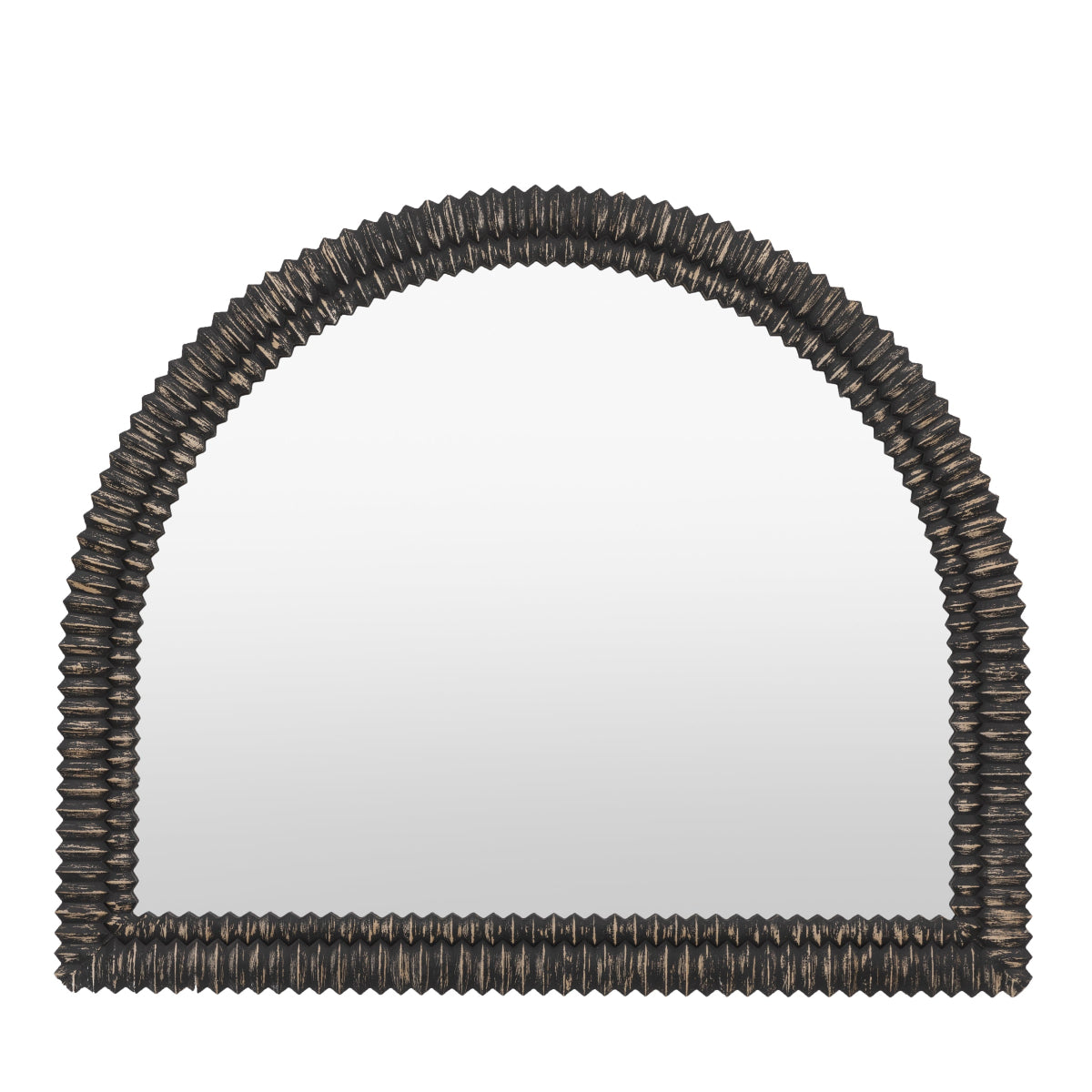 Gallery Direct Pimlico Arch Overmantle Black Wash 1200x1000mm