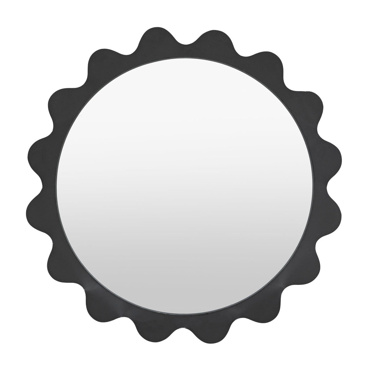 Gallery Direct Shoreditch Round Mirror Charcoal 600mm