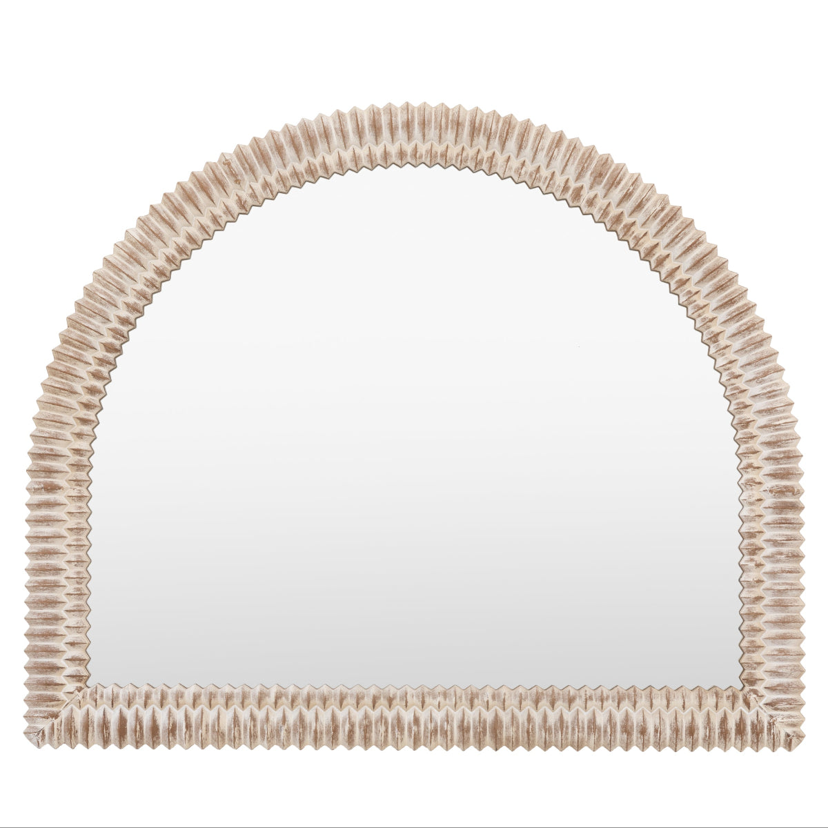 Gallery Direct Pimlico Arch Overmantle White Wash 1200x1000mm