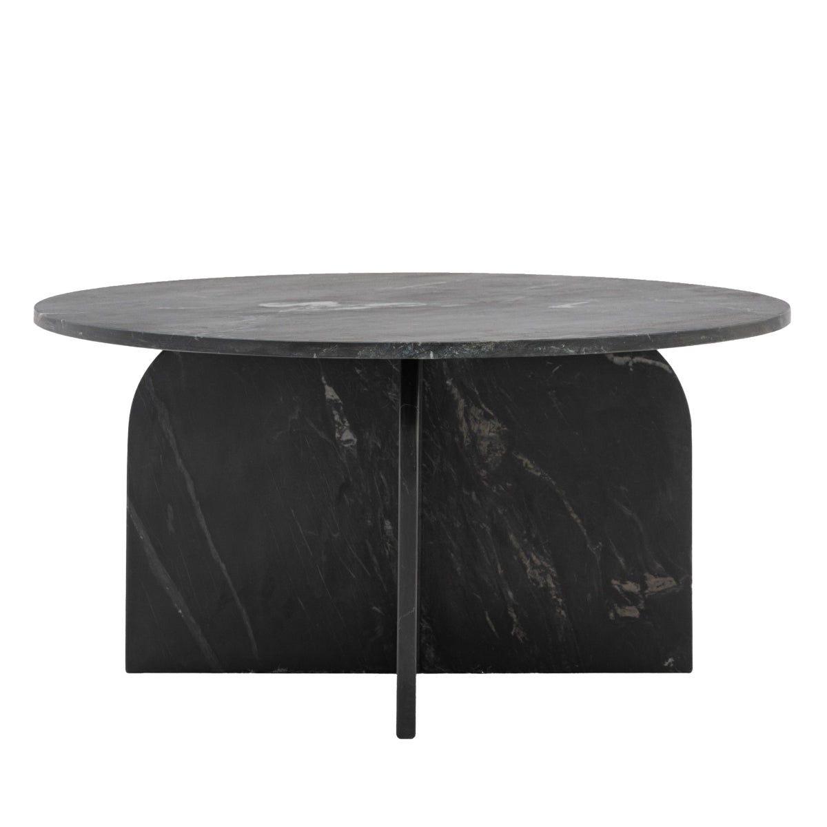Gallery Direct Amalfi Coffee Table Black 800x800x400mm