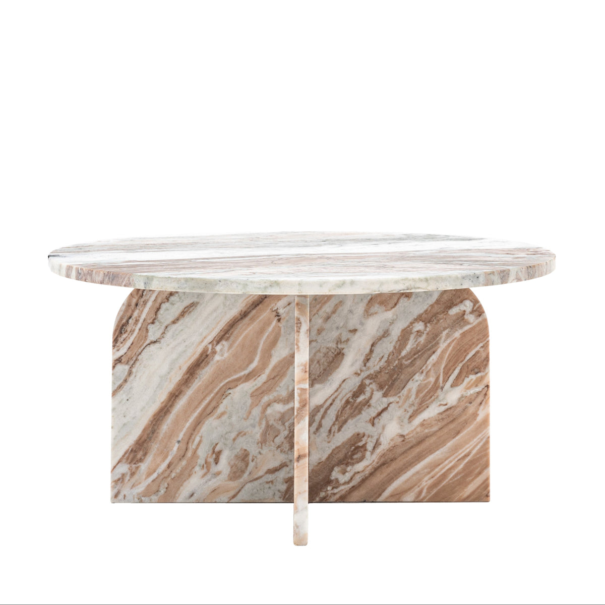 Gallery Direct Amalfi Coffee Table Natural 800x800x400mm