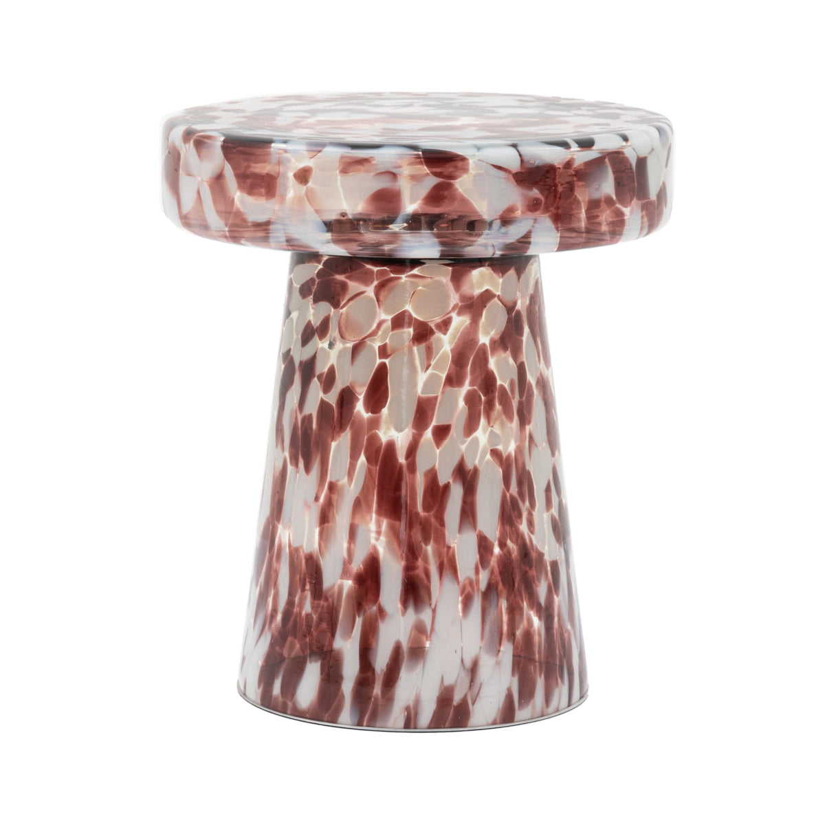 Gallery Direct Murano Side Table Leopard 395x395x465mm