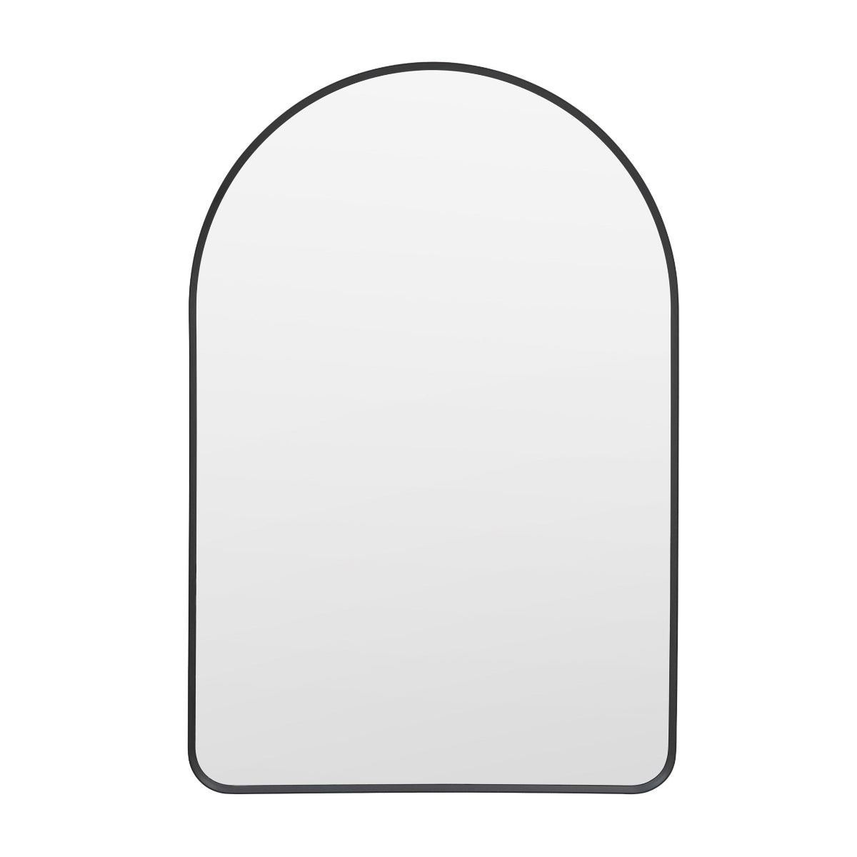 Gallery Direct Holworth Arch Mirror Black 600x35x900mm
